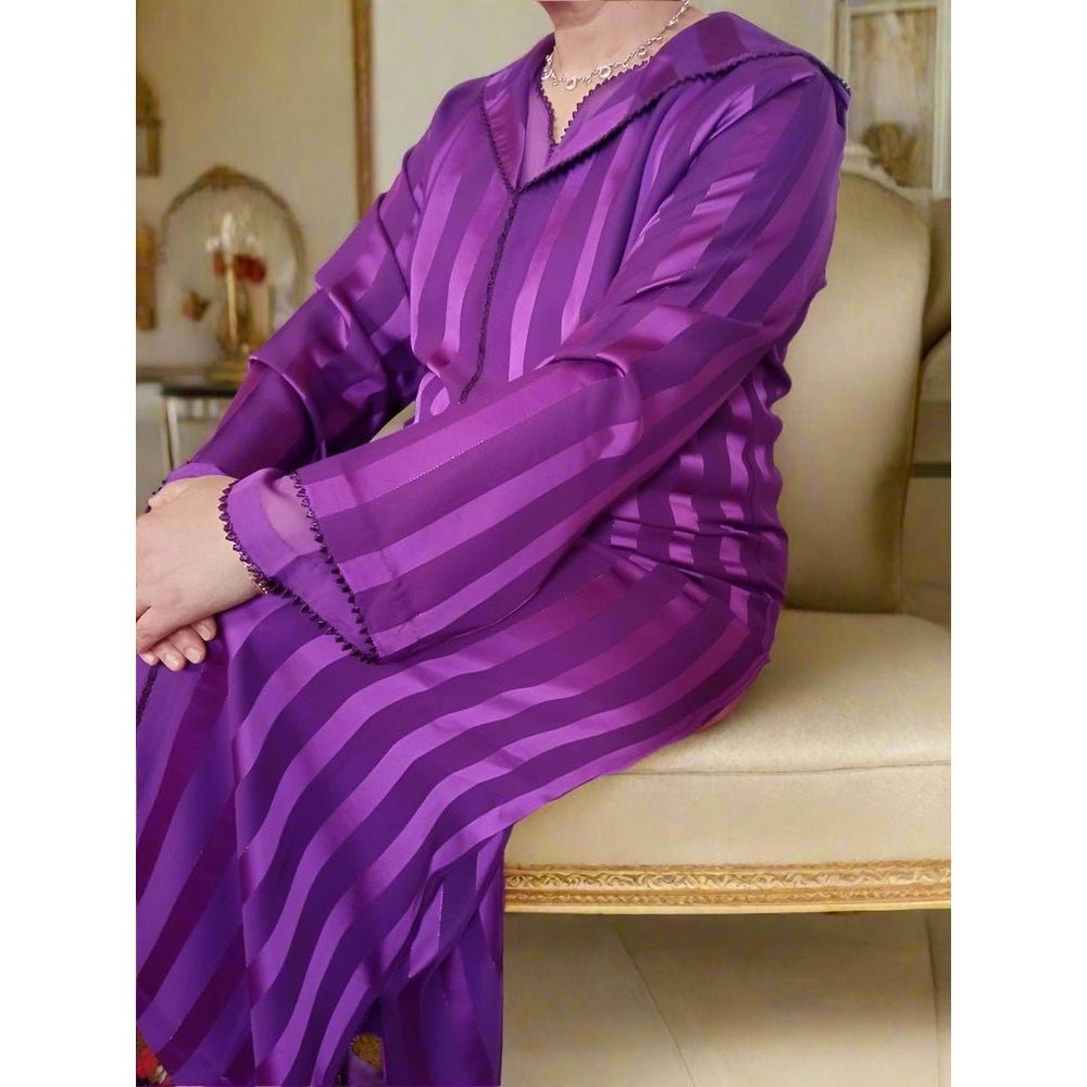 Djellaba Jawhara de luxe tendance 2024 pour femmes Heritage Handmade