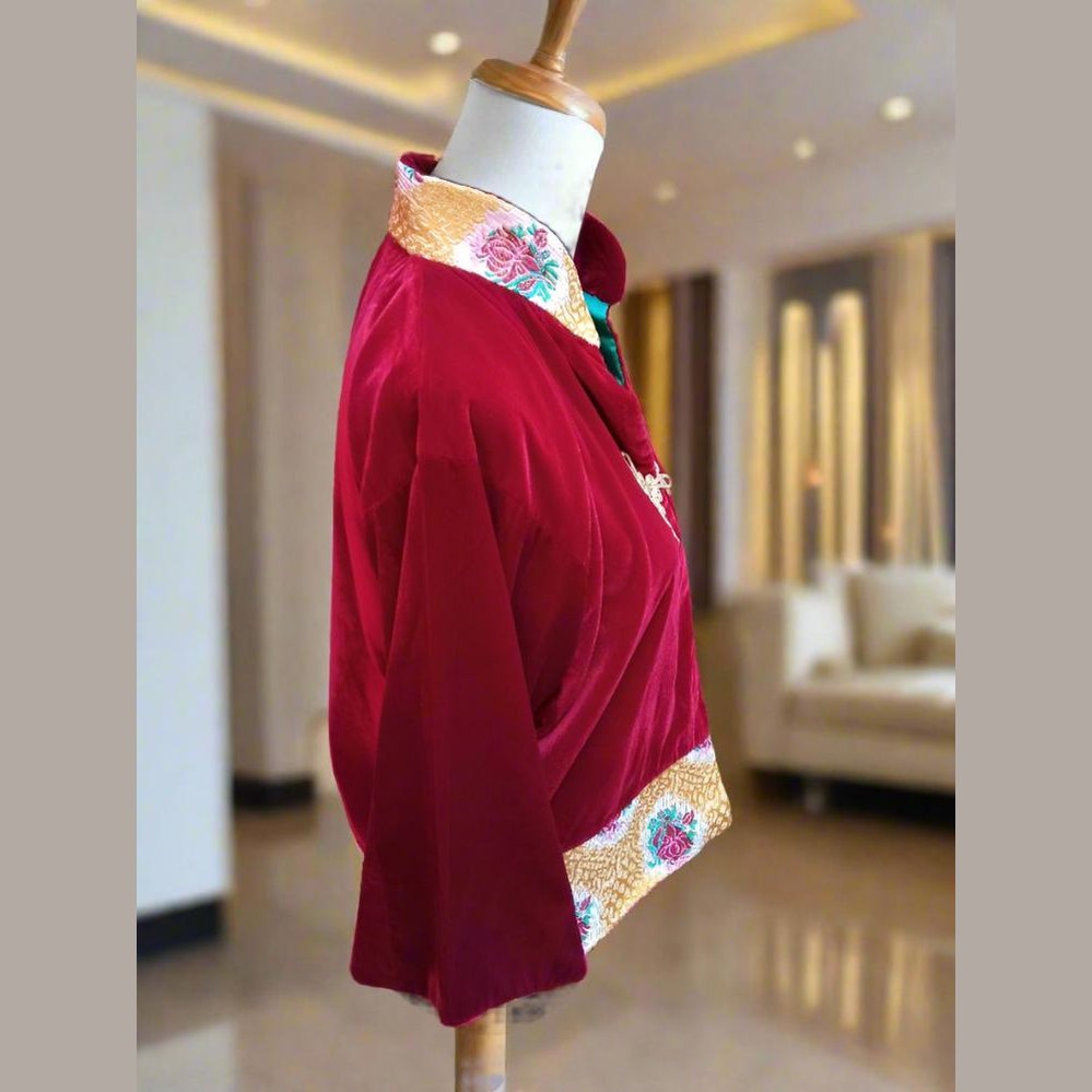 Authentic Moroccan Vest – Handcrafted Velvet and Brocade (khrib) - Heritage Handmade