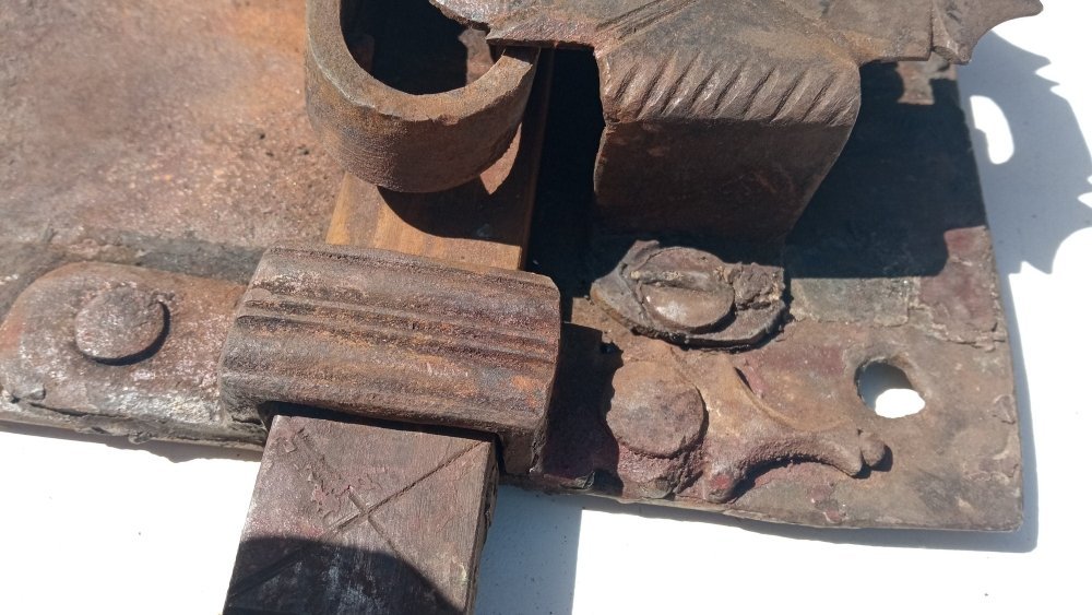 Buy the Last 18th Century Moroccan Lock Door at Heritage Handmade - Heritage Handmade