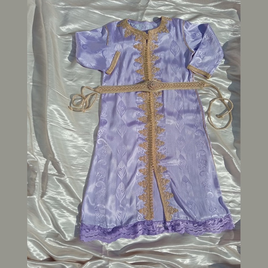 Embroidered Moroccan Kaftan for girls - Heritage Handmade