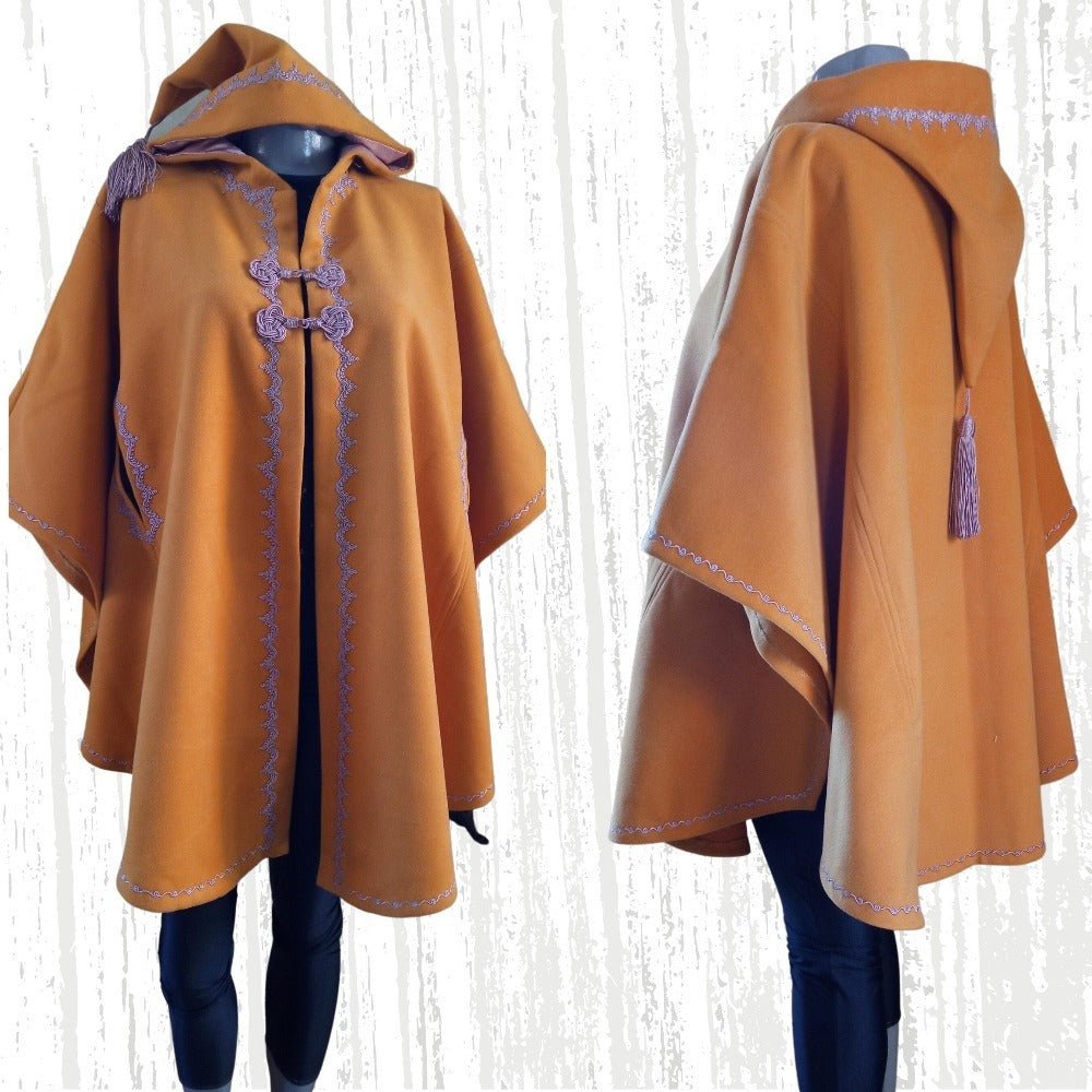 Embroidered Moroccan Wedding winter cloak women short/ Silham - Heritage Handmade