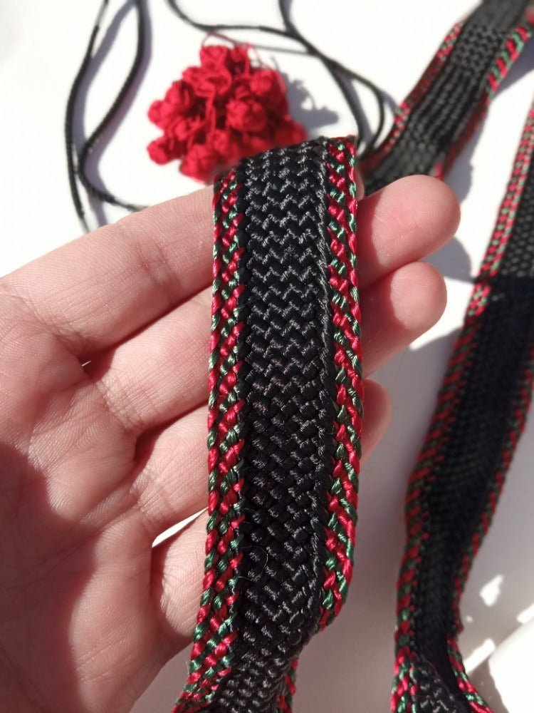 Lot of 8m vintage Sfifa, 70 medium Aakad for kaftan - Heritage Handmade