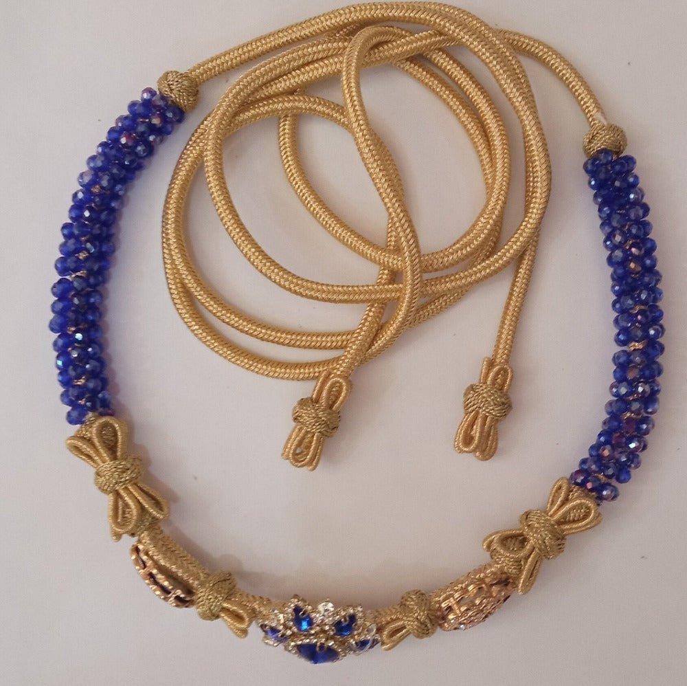 New Gorgeous Moroccan Blue Belt - Heritage Handmade