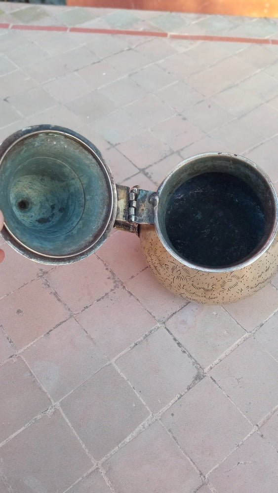Vintage Brass Teapot Moroccan Kettle Hand work for sale - Heritage Handmade