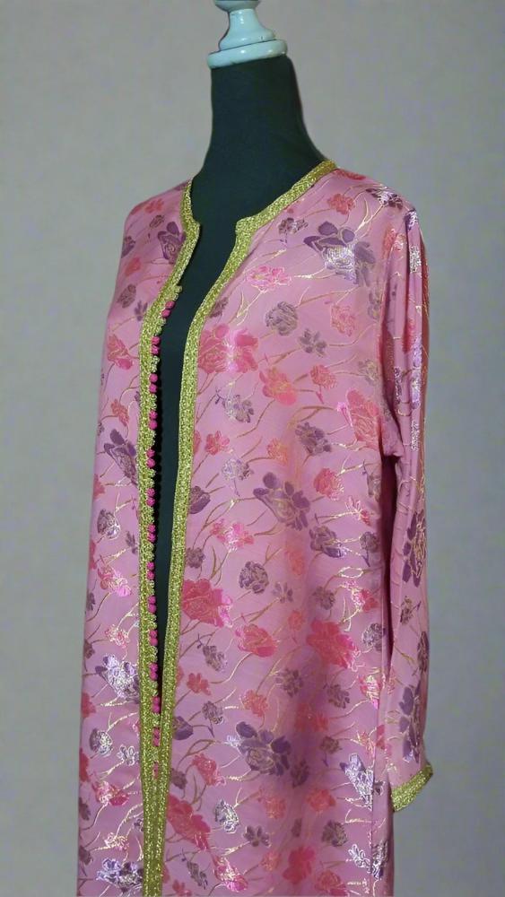 Vintage Moroccan BROCADE and Gold kaftan - Heritage Handmade