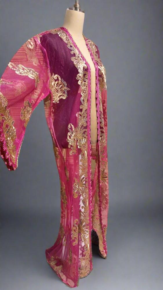 Vintage Moroccan long wear kaftan - Moroccan Cardigan - Heritage Handmade