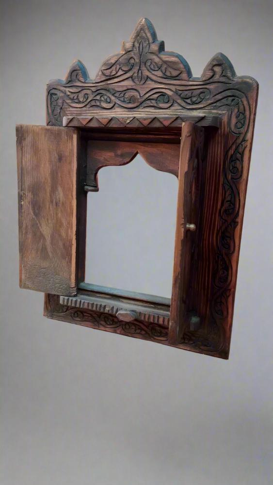 Vintage Wooden Moroccan wall mirror frame - Heritage Handmade
