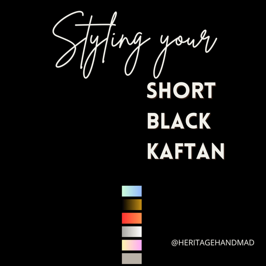 Styling Your Short Black Kaftan Dress for 7 Different Occasions (case studies) - Heritage Handmade
