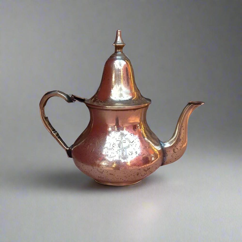 vintage moroccan brass teapot
