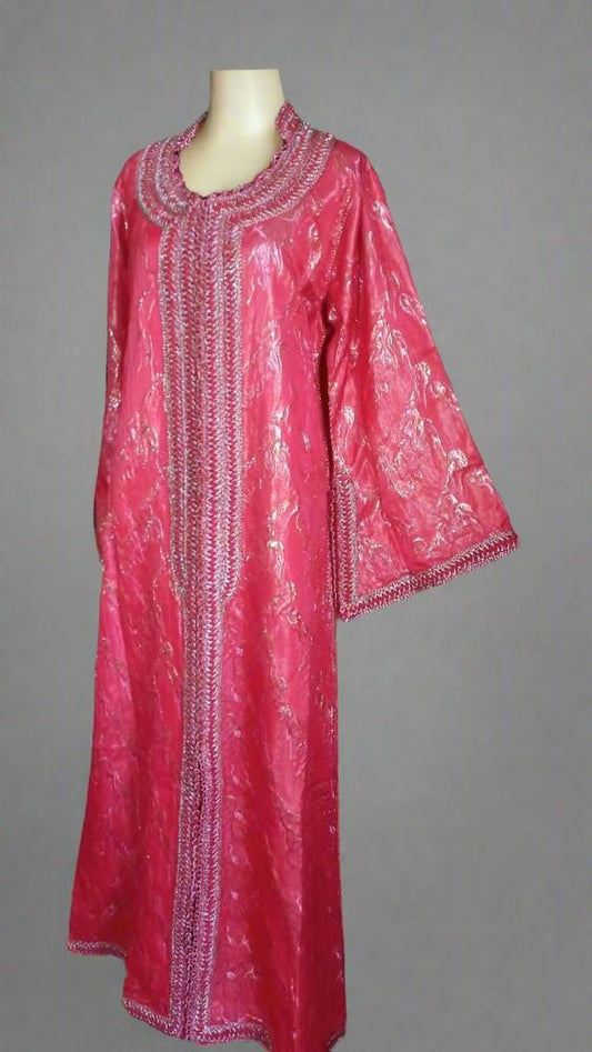 Vintage Middle Eastern Ethnic Caftan, Kaftan Maxi Dress - Heritage Handmade